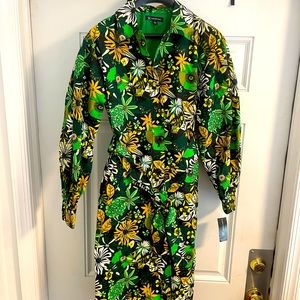 International Concepts INC Floral Trench Coat (Amara Blooms) SMALL  - NWT